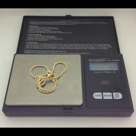 14 K yellow gold diamond heart ankle bracelet 10” - Picture 7 of 7